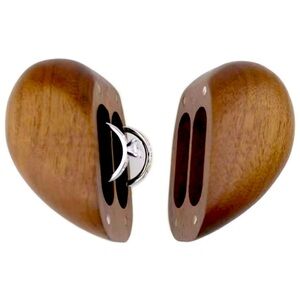 Walnut Wood Wedding Rings Box for Two Rings